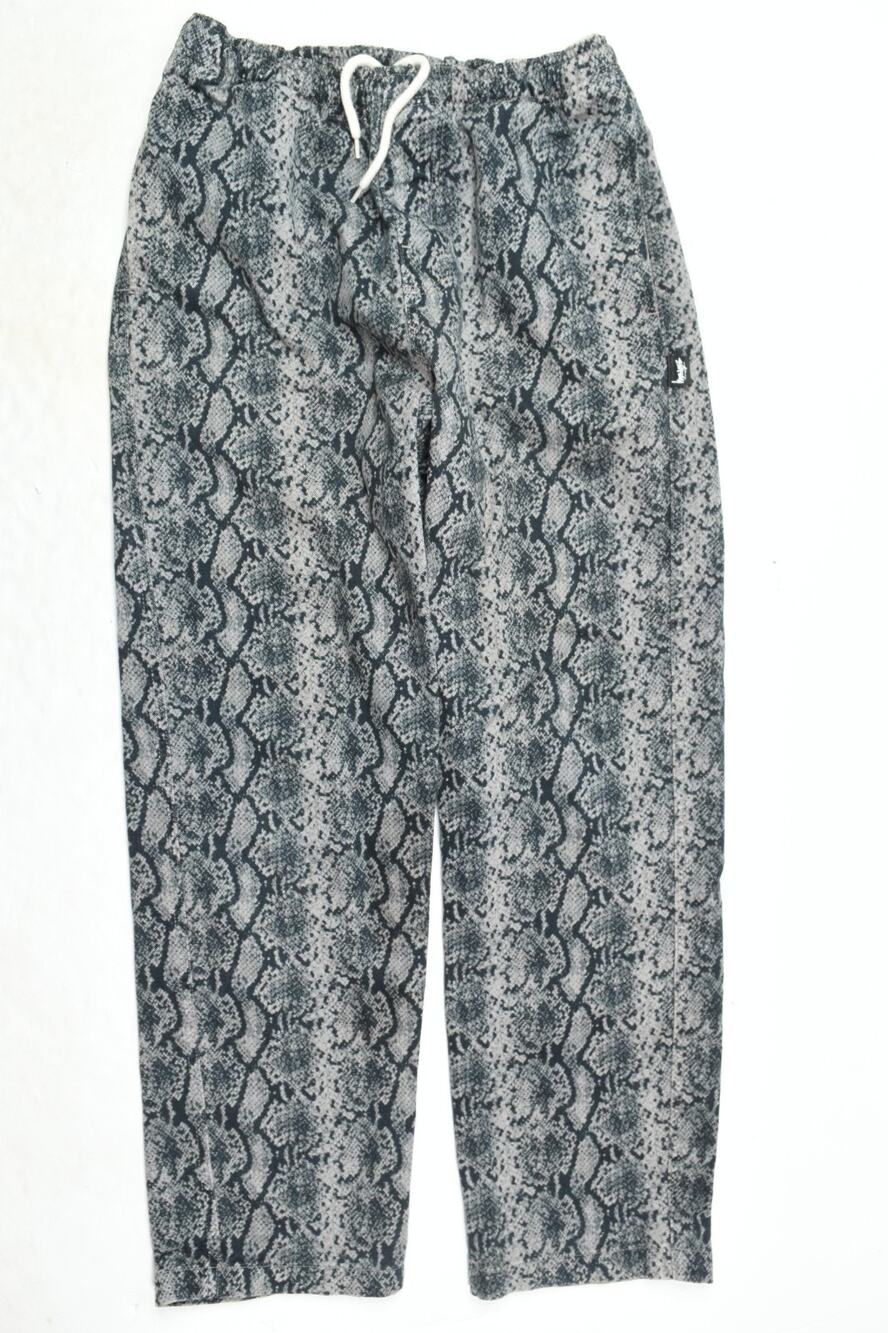 Stussy Python Beach Pants Mens Small Gray Black Chino Pull-On Slim Fit Joggers